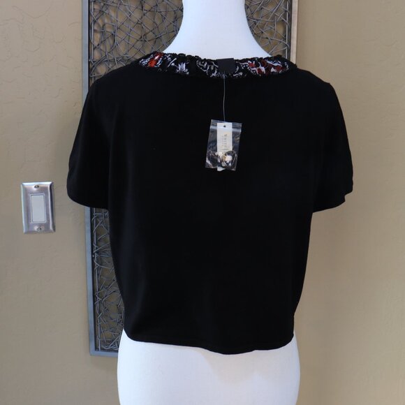 WHBM Short Sleeve Bolero Sweater - Picture 4 of 5